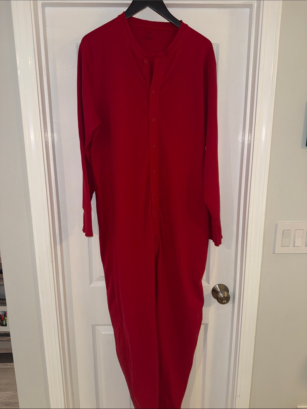J. Crew Red Knit union suit